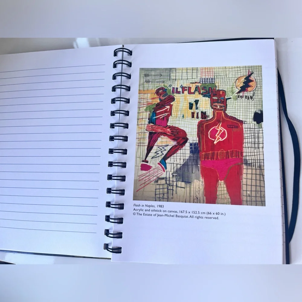 NEW! JEAN-MICHEL BASQUIAT SPIRAL BOUND LINED BLANK JOURNAL NWT